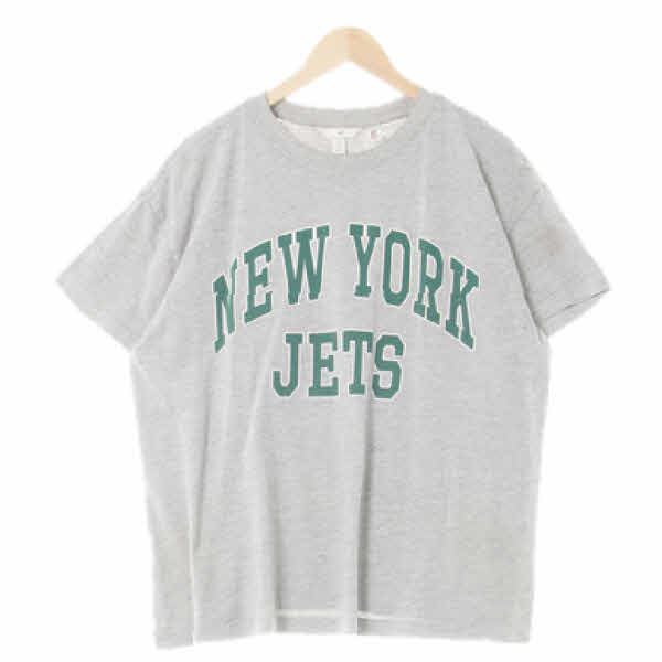 h&m 멜란지그레이 뉴욕빅로고라운드반팔티