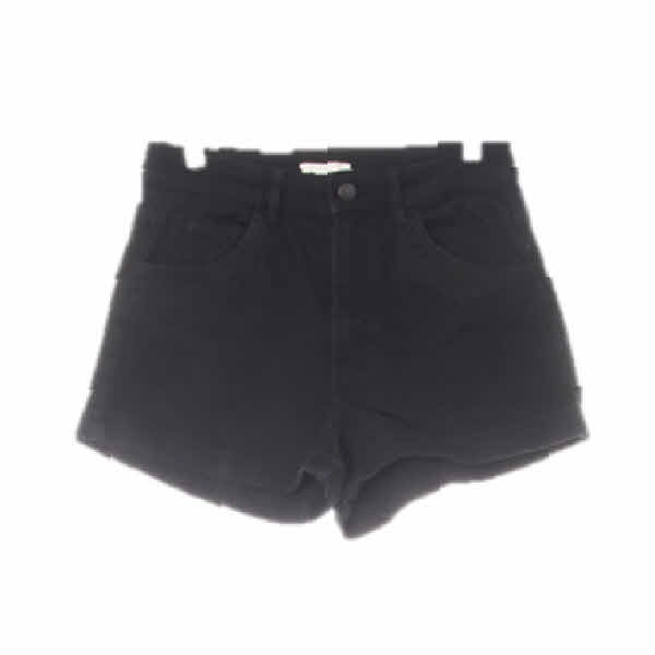 h&m 블랙 데님 카브라워싱텐션숏진