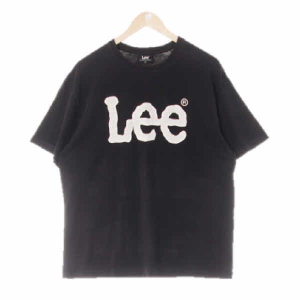 Lee 블랙 프린팅 면 크래픽로고반팔티
