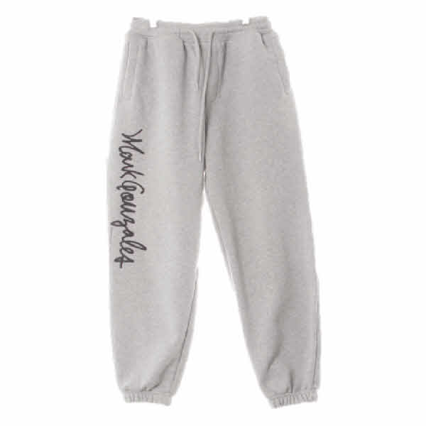 마크곤잘레스 멜란지그레이 면혼방 레터링빅로고조거트레이닝팬츠