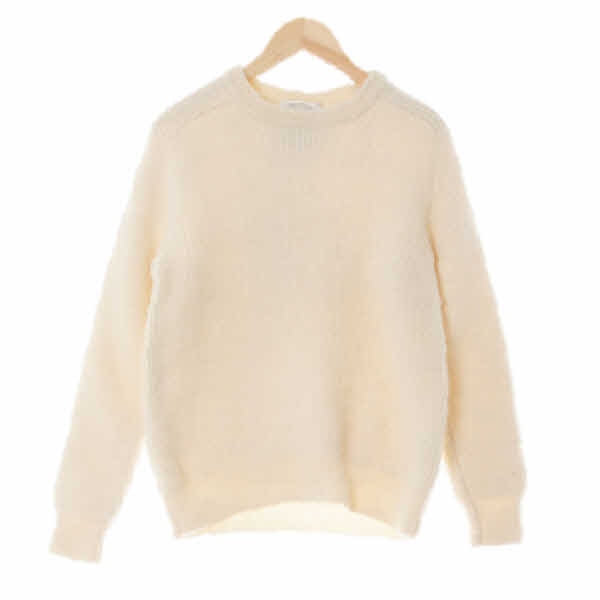 united arrows 아이보리 울 라운드넥스웨터