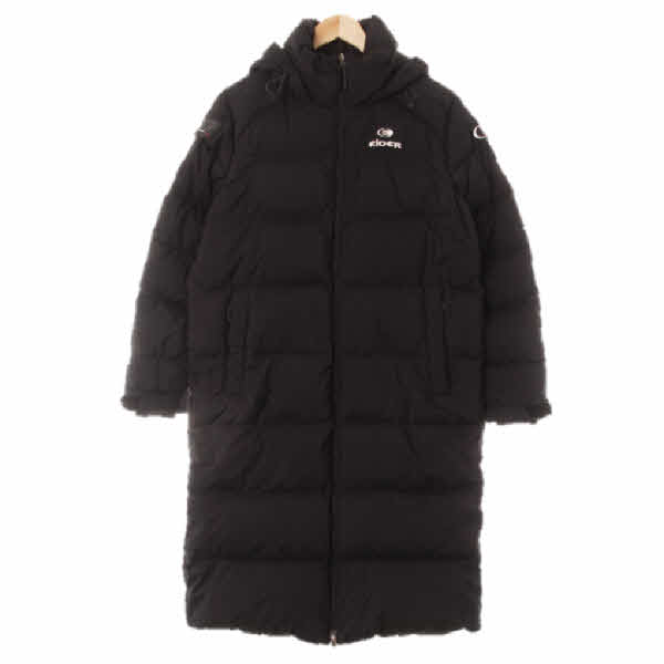 아이더 블랙 덕다운 롱기장패딩점퍼
