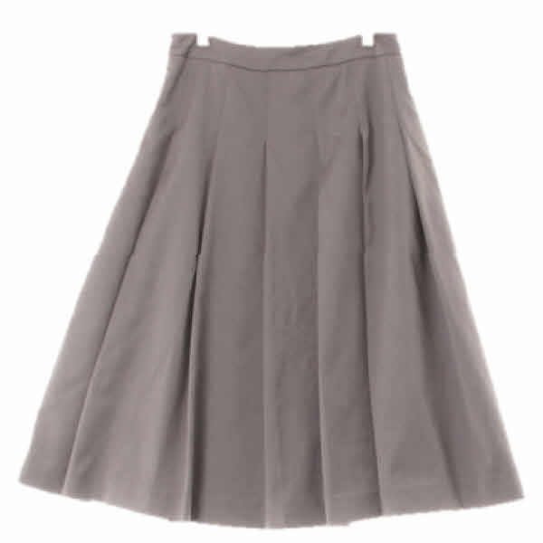 톰보이 실버그레이 미디플레어주름스커트