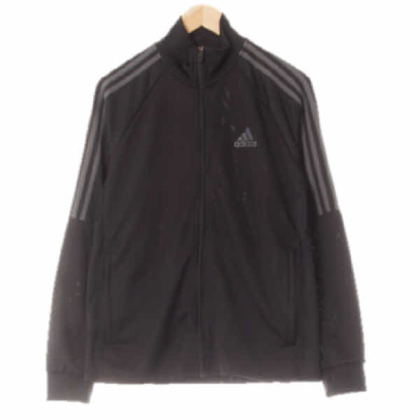 아디다스 블랙 톤온톤삼선집업