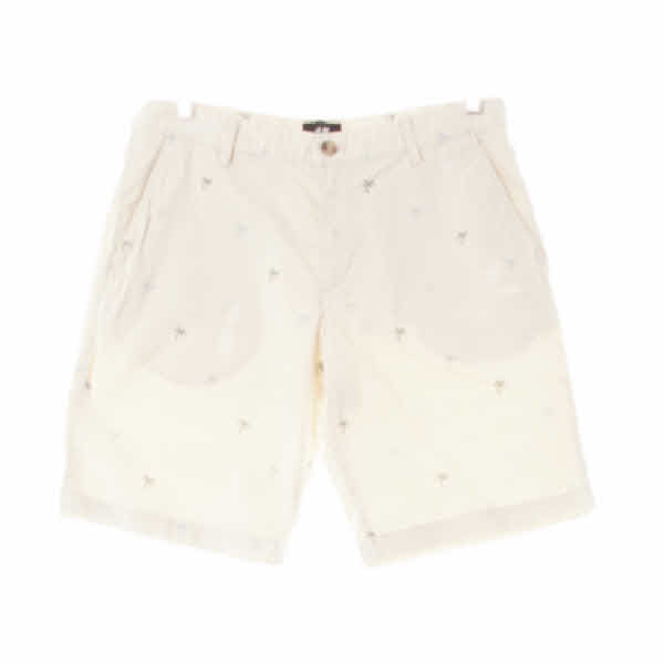 h&m 베이지 멀티야자수패턴 면 치노하프팬츠