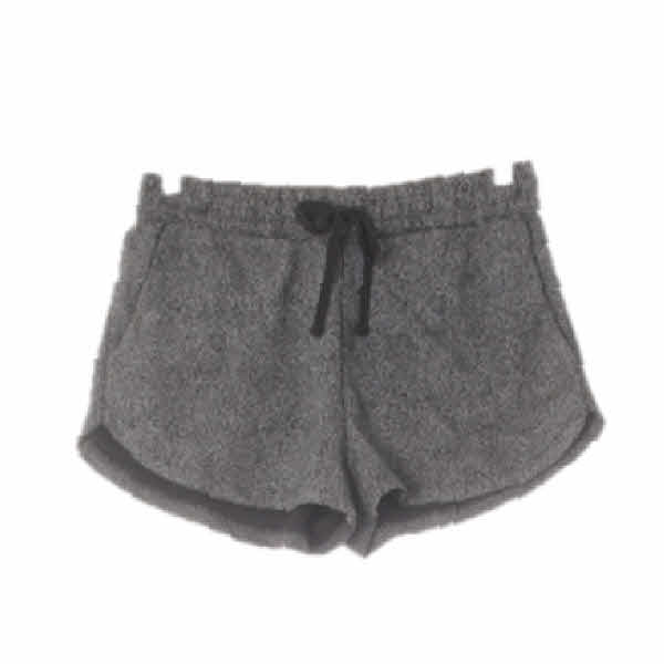 h&m 블랙 도트패턴 면혼방 밴딩숏팬츠