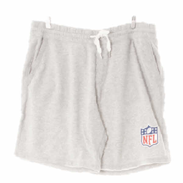 h&m 그레이 면혼방 NFL하프츄리닝팬츠