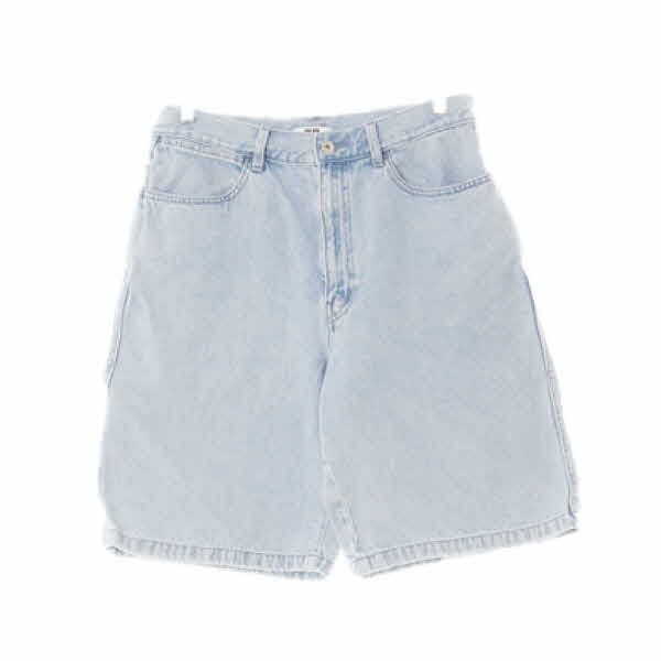 유니클로 연청 데님 워싱루즈버뮤다진