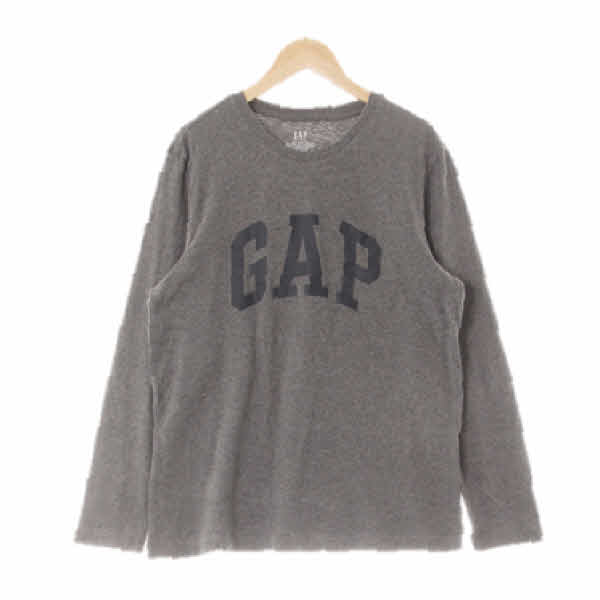 gap 멜란지그레이 프린팅 면혼방 볼드아치레터링크루넥티