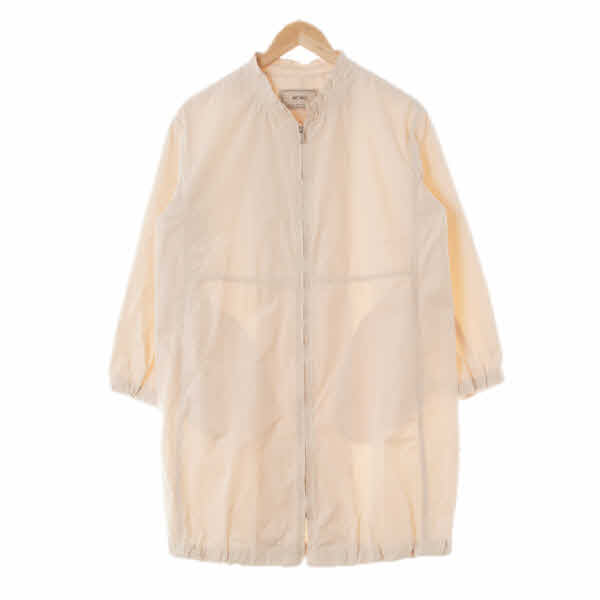 bcbg 아이보리 셔링넥절개롱재킷