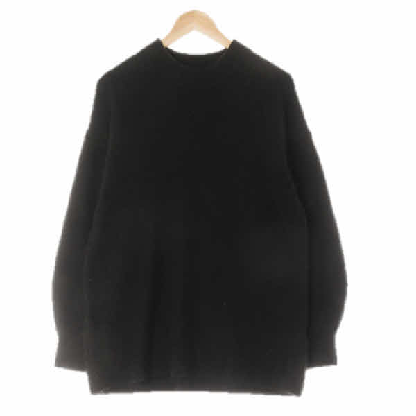 h&m 블랙 울혼방 모크넥스웨터