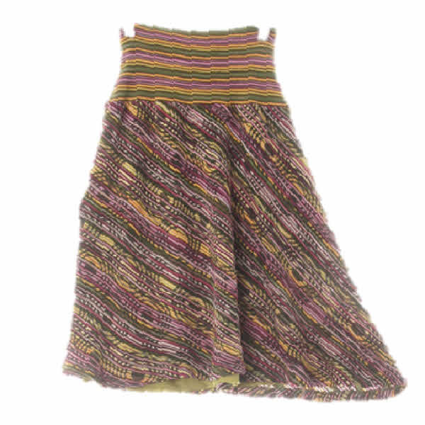 sportmissoni 딥그린딥퍼플 스트라이프 사선밴딩니트스커트 