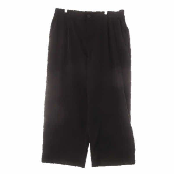 h&m 블랙 비스코스혼방 밴딩핀턱와이드팬츠