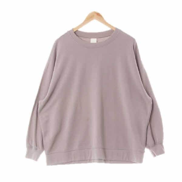 h&m 그레이 면혼방 드롭숄더베이직라이트맨투맨