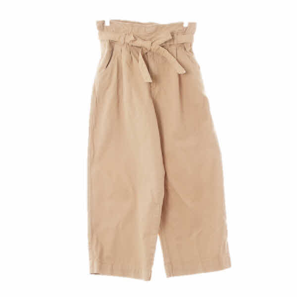 h&m 베이지 면 투턱와이드배기팬츠