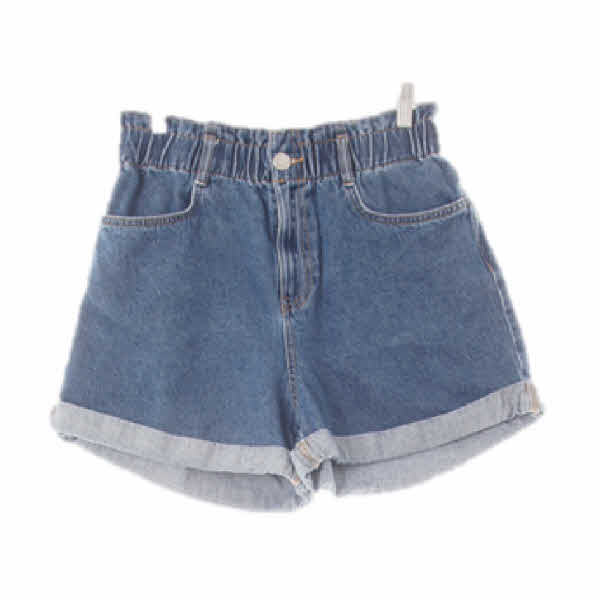 h&m 중청 데님 롤업밴딩숏진