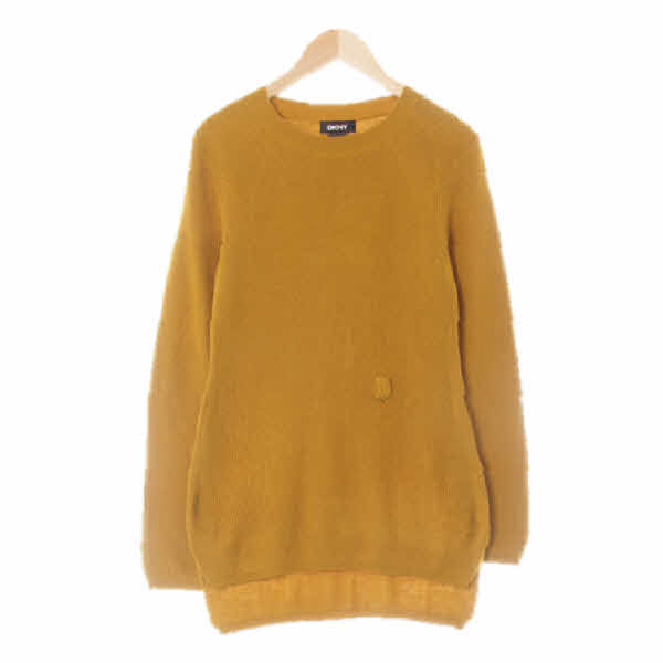 dkny 올리브 아크릴 보트넥롱트임스웨터