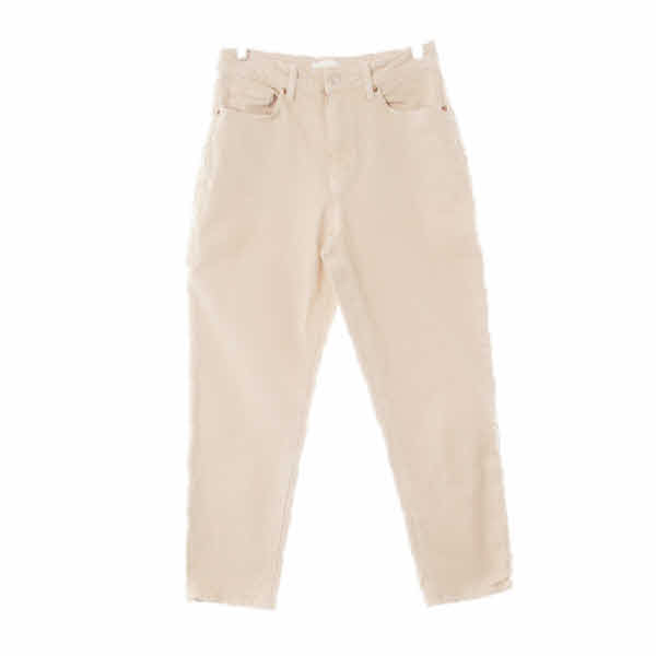 h&m 샌드베이지 데님 워싱세미배기핏진