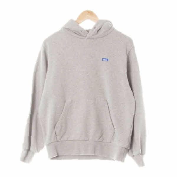 keds 멜란지그레이 면 미니패치로고포켓후드티