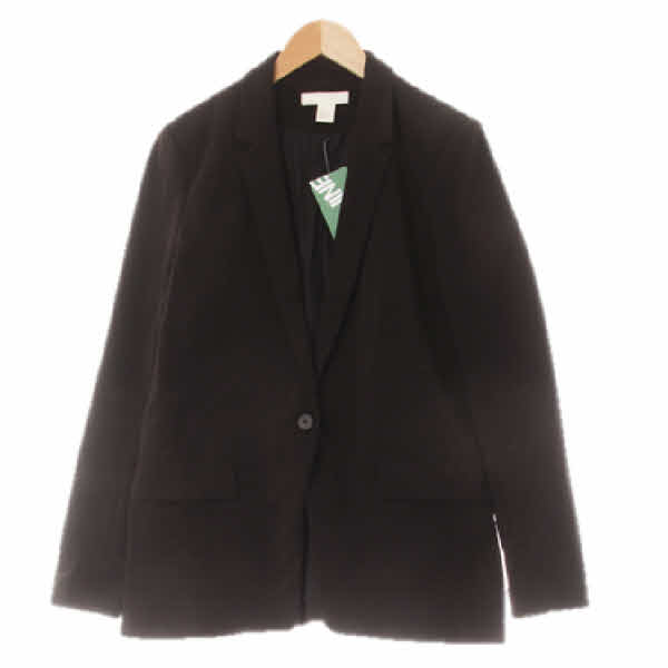 h&m 블랙 싱글버튼루즈자켓