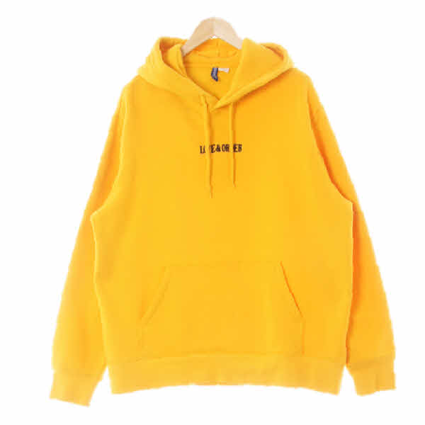 h&m 다크옐로우 프린팅 면혼방 스네이크플라워후드티