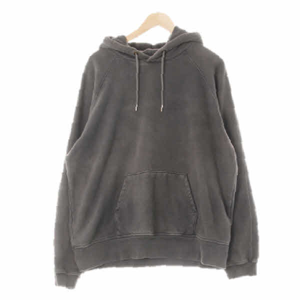 originalgarments 피그먼트그레이 면혼방 기모루즈핏후드티