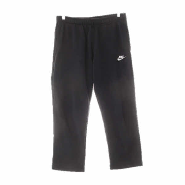 나이키 블랙 면혼방 로고트레이닝팬츠