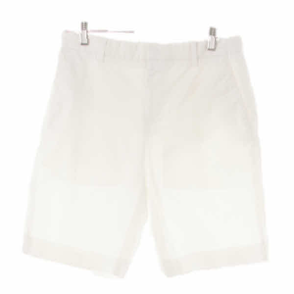 솔리드옴므 화이트 면혼방 슬림코튼반바지
