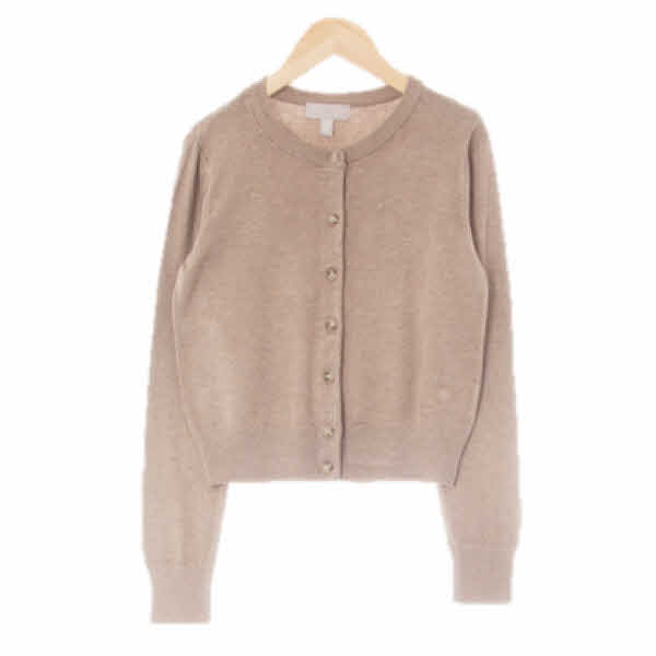 h&m 모카 라운드넥시보리가디건