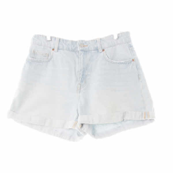 h&m 연청 데님 롤업와이드숏진
