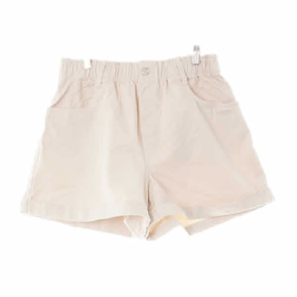 h&m 베이지 면 밴딩롤업숏츠