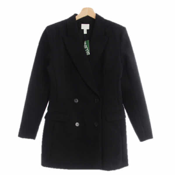 h&m 블랙 더블버튼테일러자켓