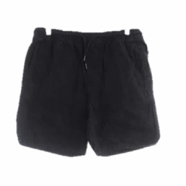 h&m 블랙 면혼방 베이직밴디드반바지