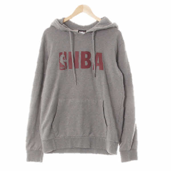 NBA 멜란지그레이 면 포켓빅로고후드티