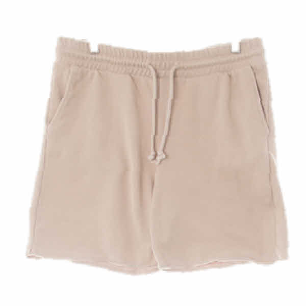 h&m 미디엄베이지 면혼방 컷팅레귤러코튼반바지