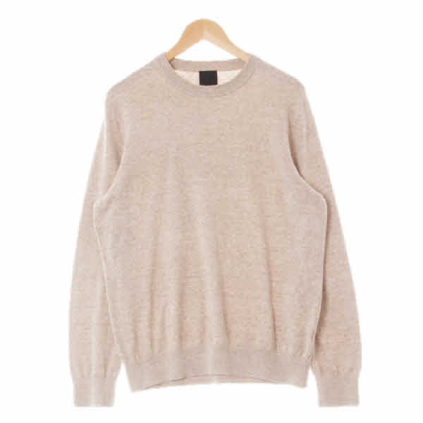h&m 멜란지베이지 면 시보리라운드라이트니트
