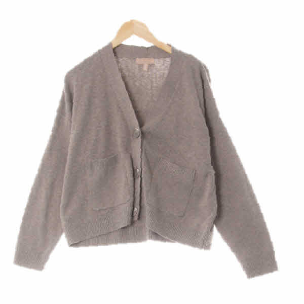 h&m 리지그레이 울혼방 멜란지포켓빅버튼가디건