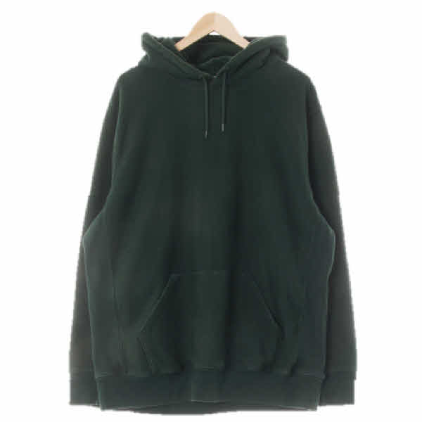 jcrew 딥그린 면혼방 기모루즈핏후드티