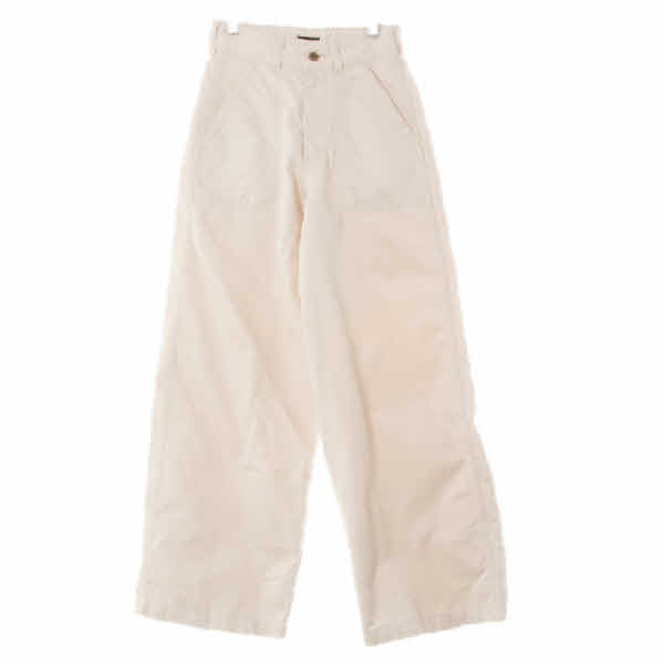 디스이즈네버댓 가드니아아이보리 면 빅포켓와이드치노팬츠