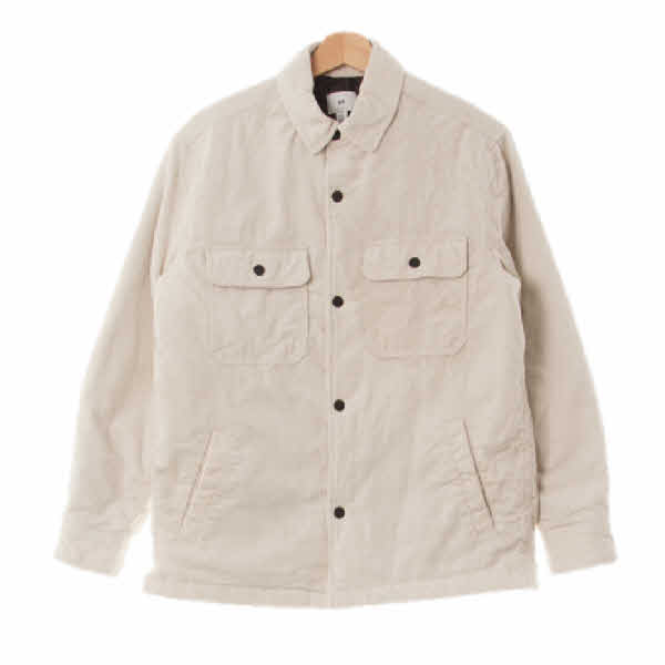 h&m 라이트베이지 리브드패딩재킷