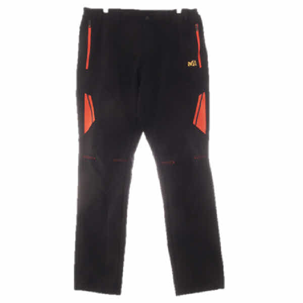 밀레 블랙핫선셋오렌지 포인트지퍼등산팬츠