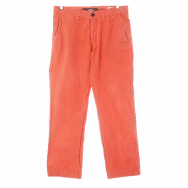 h&m 번트코랄 면 워시드치노슬림팬츠