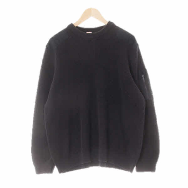 h&m 네이비 면 와플라운드넥니트
