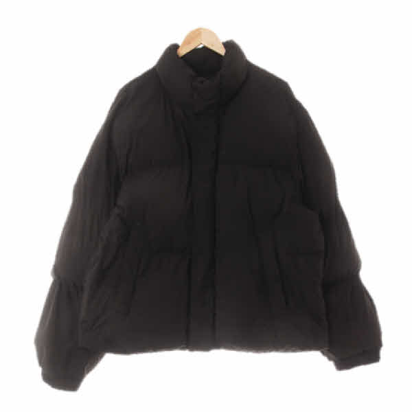 무신사스탠다드 블랙 헤비숏패딩점퍼