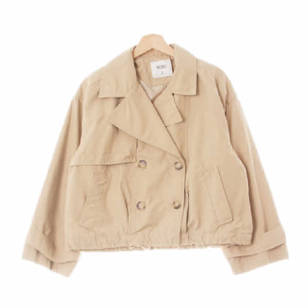 mixxo 베이지 오버사이즈빅카라더블재킷