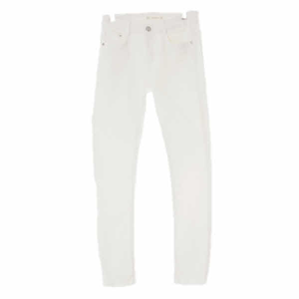 자라 화이트 데님 미드슈퍼스키니커팅진