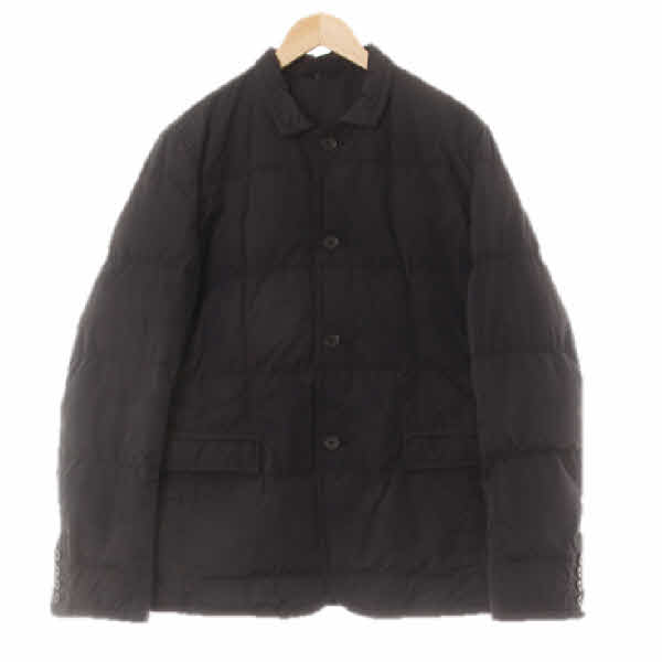 dkny 블랙 덕다운 모던스티치패딩자켓