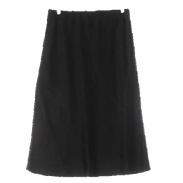 h&m 블랙 비스코스혼방 실키A라인스커트