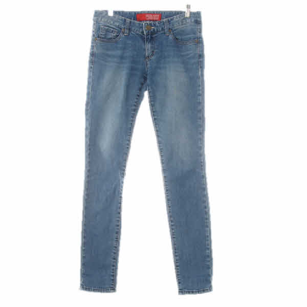 Guess 진청 데님 로우슈퍼스키니워싱진