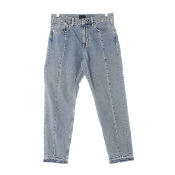 h&m 중청 데님 센터절개워싱프린지진
